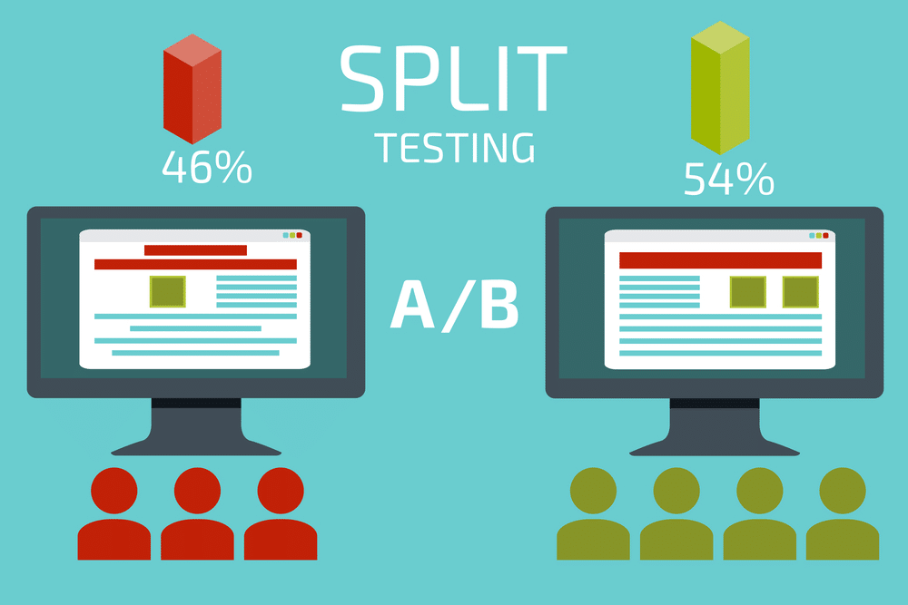 A/B testing graphic